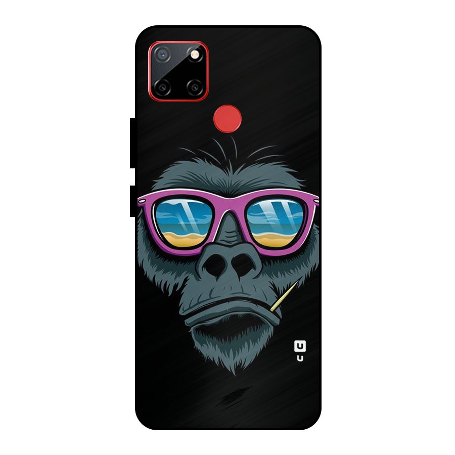 Cool Monkey Beach Sunglasses Metal Back Case for Realme C12