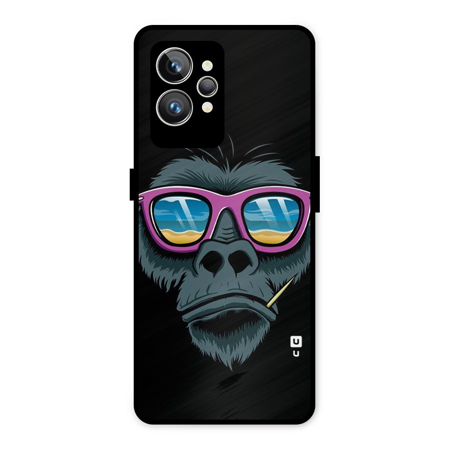 Cool Monkey Beach Sunglasses Metal Back Case for Realme GT2 Pro