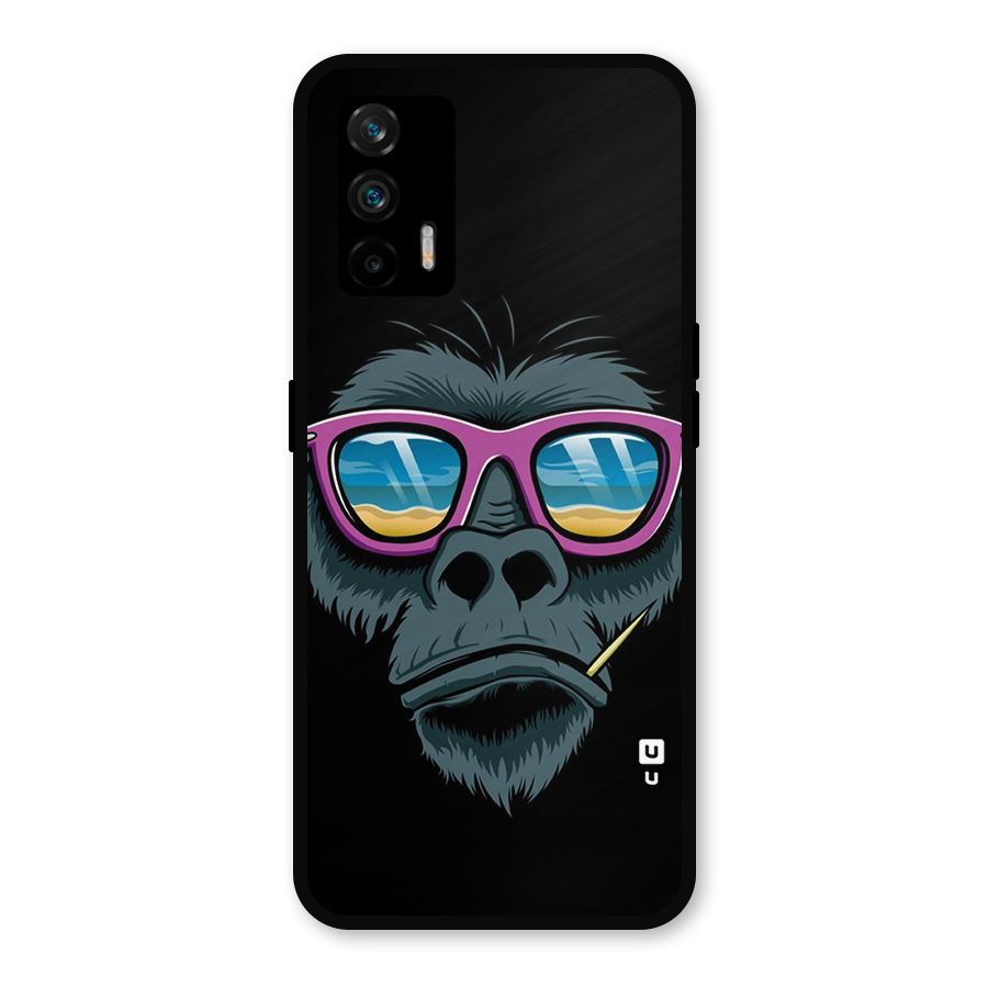 Cool Monkey Beach Sunglasses Metal Back Case for Realme GT 5G