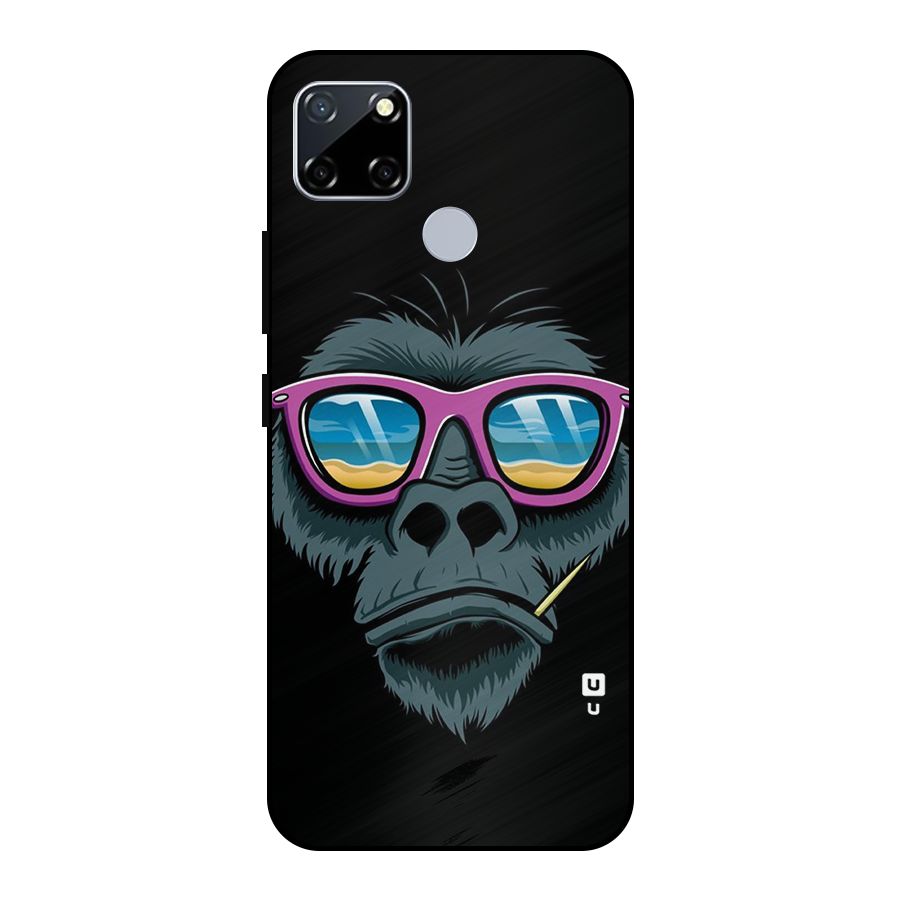 Cool Monkey Beach Sunglasses Metal Back Case for Realme Narzo 20