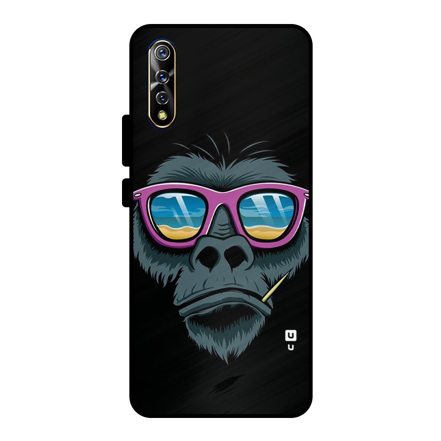 Cool Monkey Beach Sunglasses Metal Back Case for Vivo S1