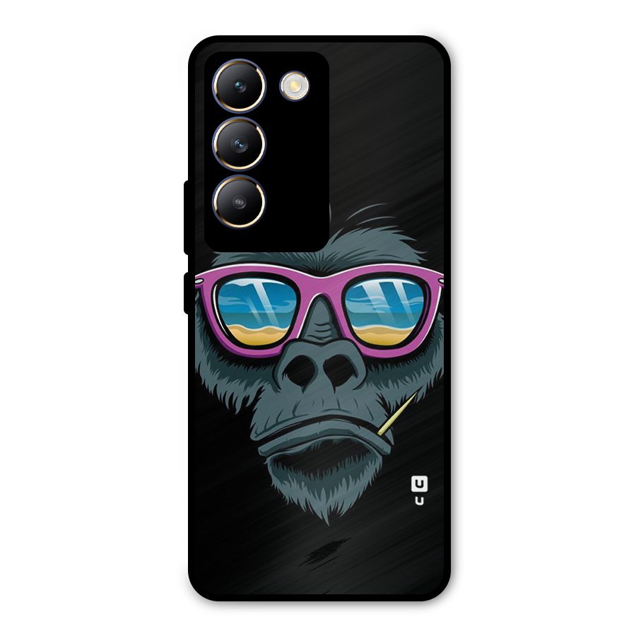 Cool Monkey Beach Sunglasses Metal Back Case for Vivo T3 5G