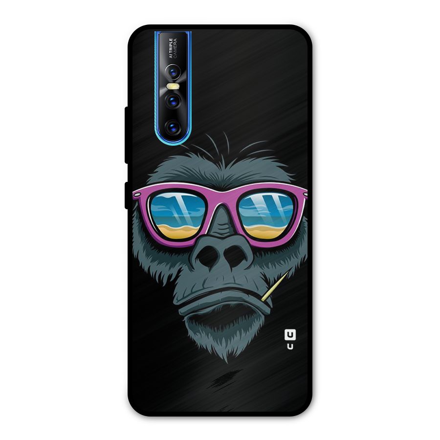 Cool Monkey Beach Sunglasses Metal Back Case for Vivo V15 Pro