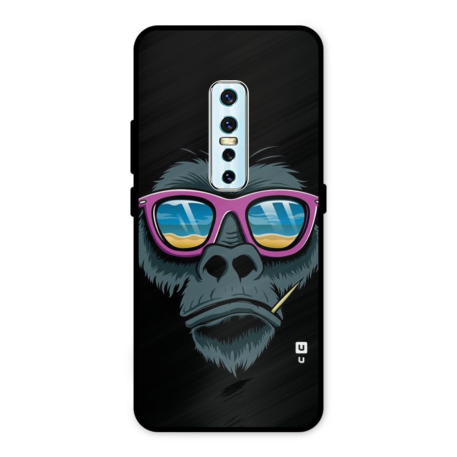 Cool Monkey Beach Sunglasses Metal Back Case for Vivo V17 Pro