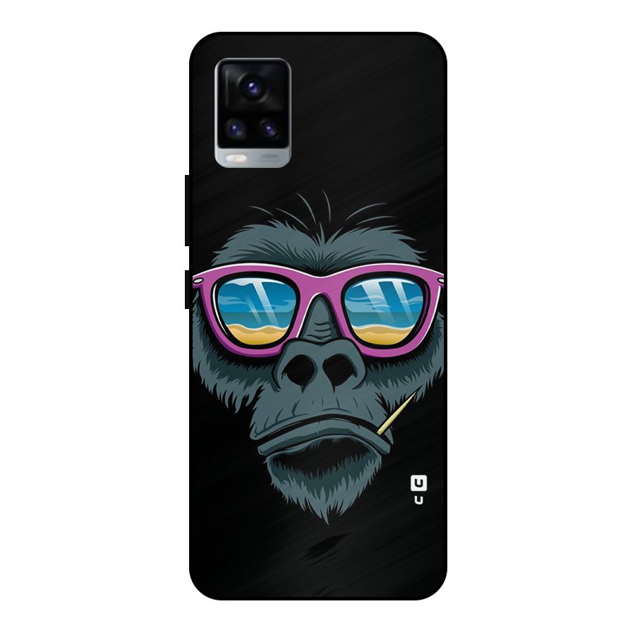Cool Monkey Beach Sunglasses Metal Back Case for Vivo V20
