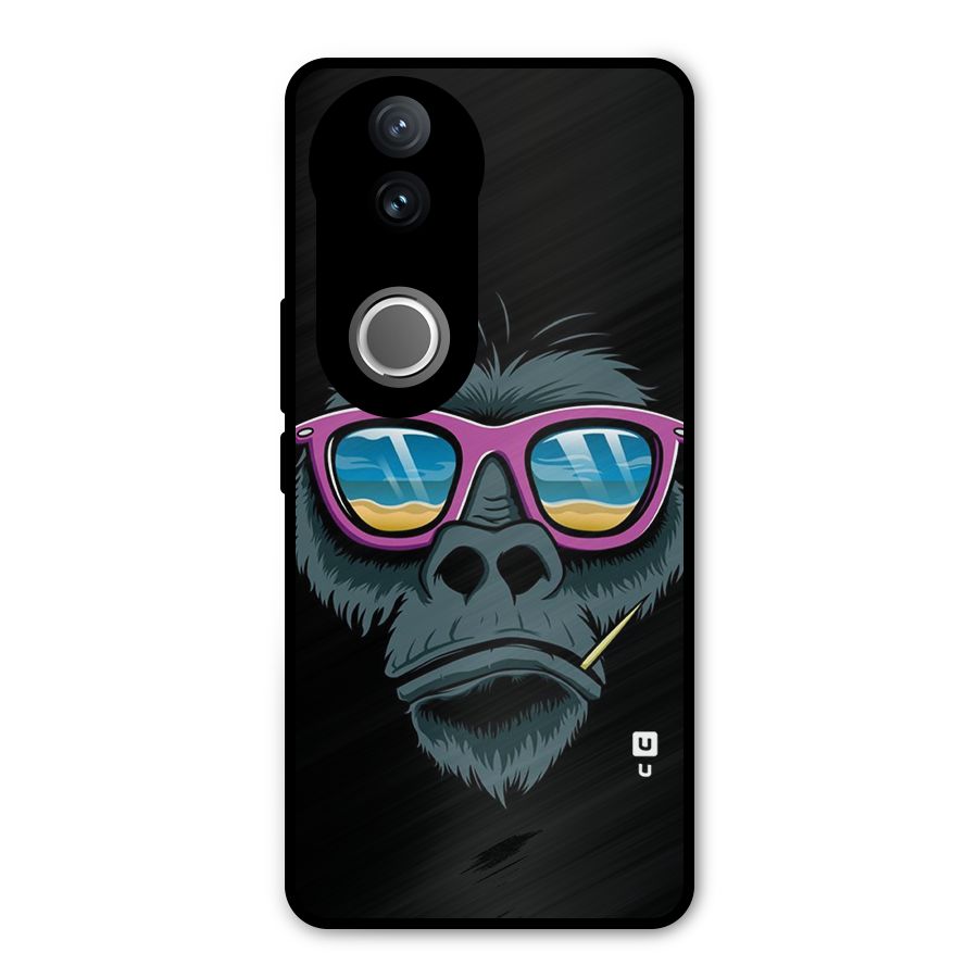 Cool Monkey Beach Sunglasses Metal Back Case for Vivo V50e