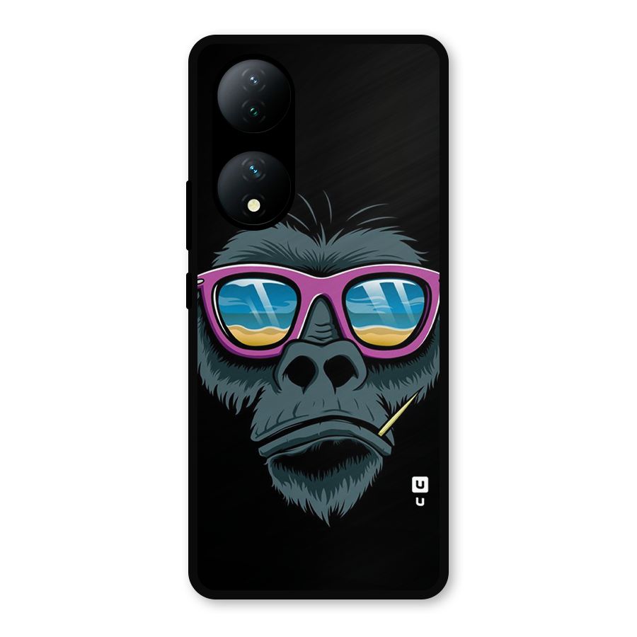 Cool Monkey Beach Sunglasses Metal Back Case for Vivo Y100a