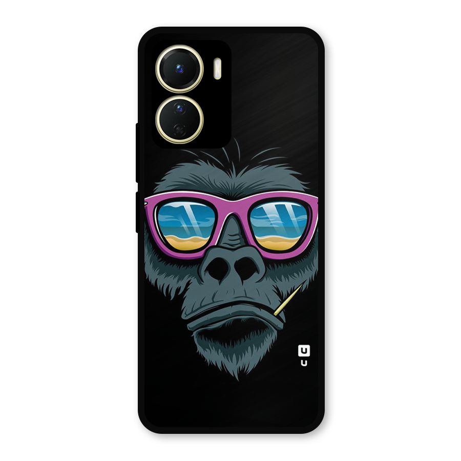 Cool Monkey Beach Sunglasses Metal Back Case for Vivo Y16