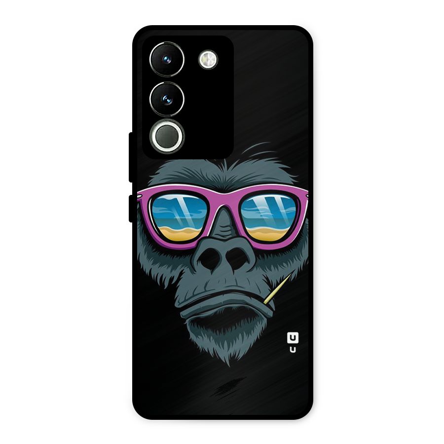 Cool Monkey Beach Sunglasses Metal Back Case for Vivo Y200
