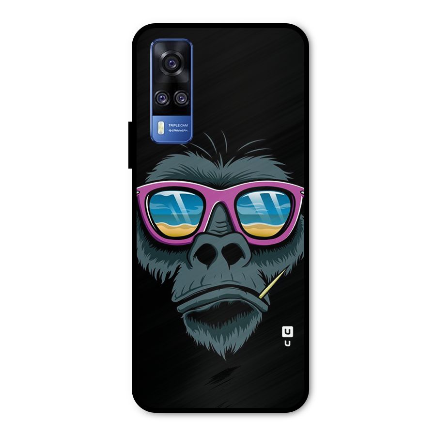 Cool Monkey Beach Sunglasses Metal Back Case for Vivo Y31
