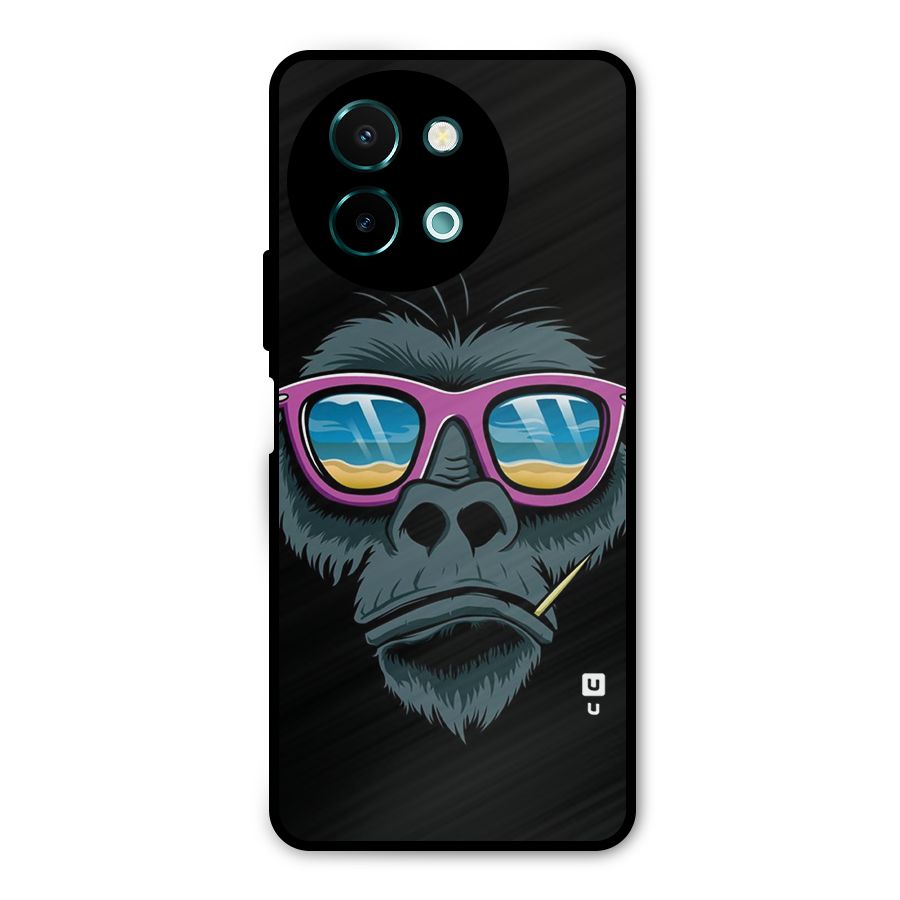 Cool Monkey Beach Sunglasses Metal Back Case for Vivo Y58