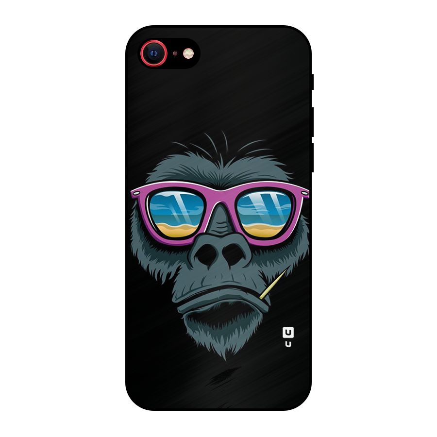 Cool Monkey Beach Sunglasses Metal Back Case for iPhone 7