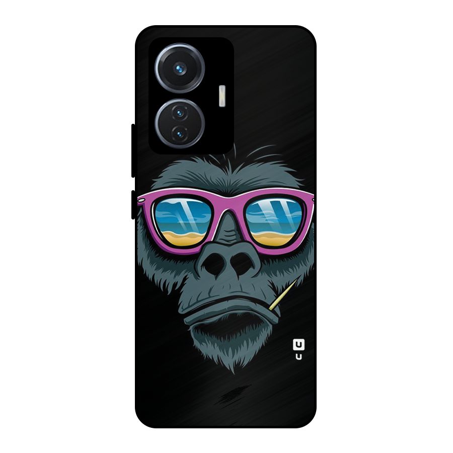 Cool Monkey Beach Sunglasses Metal Back Case for iQOO Z6 44W