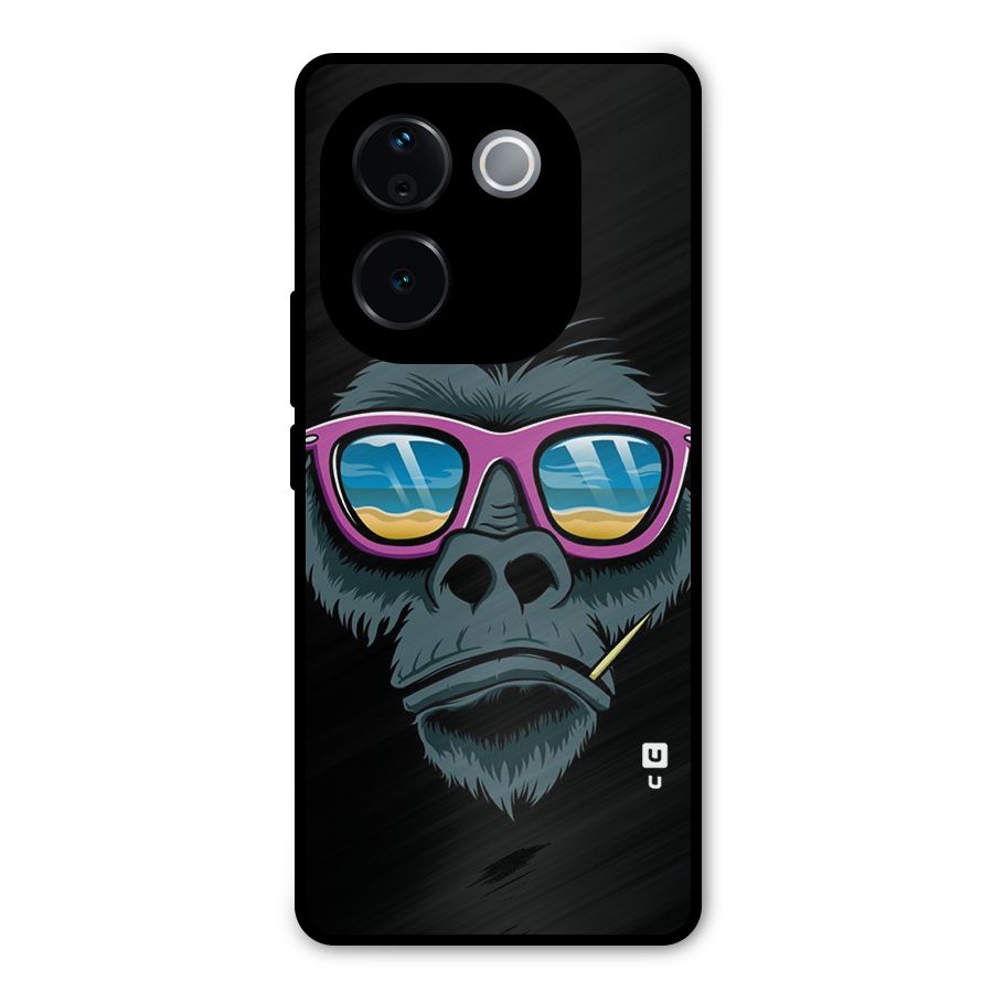 Cool Monkey Beach Sunglasses Metal Back Case for iQOO Z9s Pro