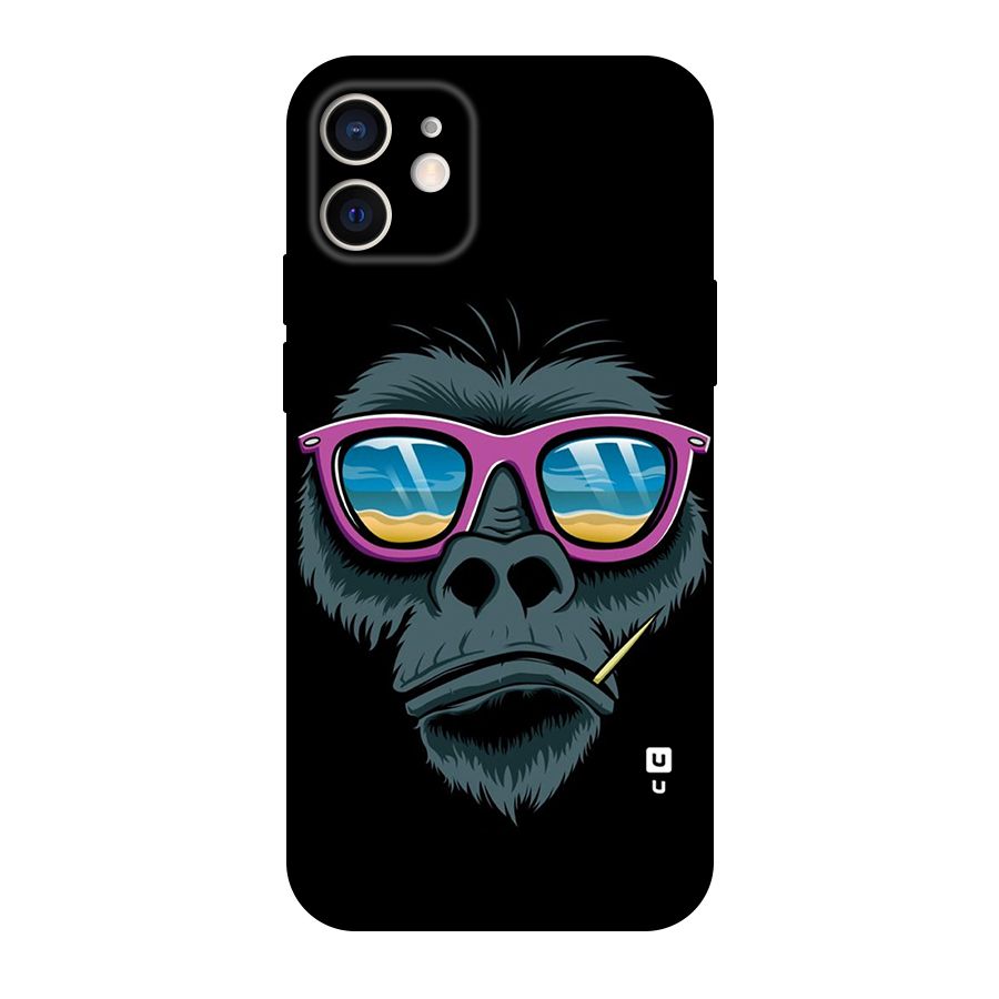 Cool Monkey Beach Sunglasses Original Polycarbonate Back Case for iPhone 12