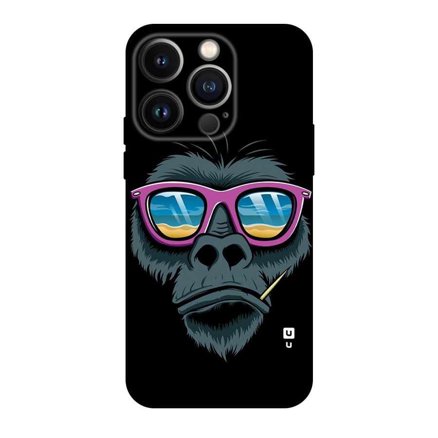 Cool Monkey Beach Sunglasses Original Polycarbonate Back Case for iPhone 14 Pro