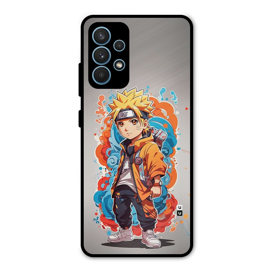 Cool Naruto Uzumaki Metal Back Case for Galaxy A32