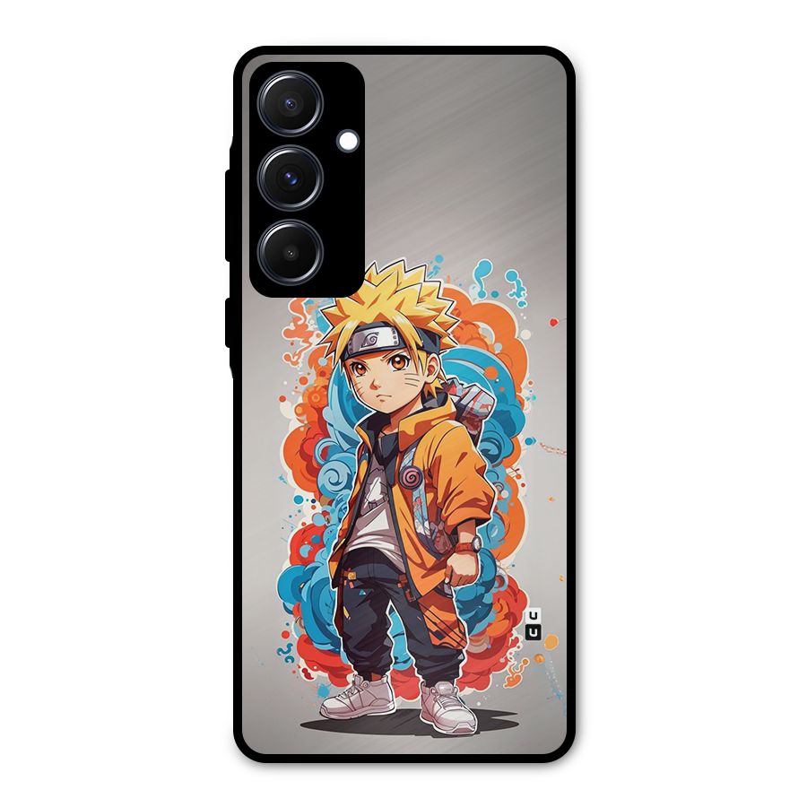 Cool Naruto Uzumaki Metal Back Case for Galaxy A55