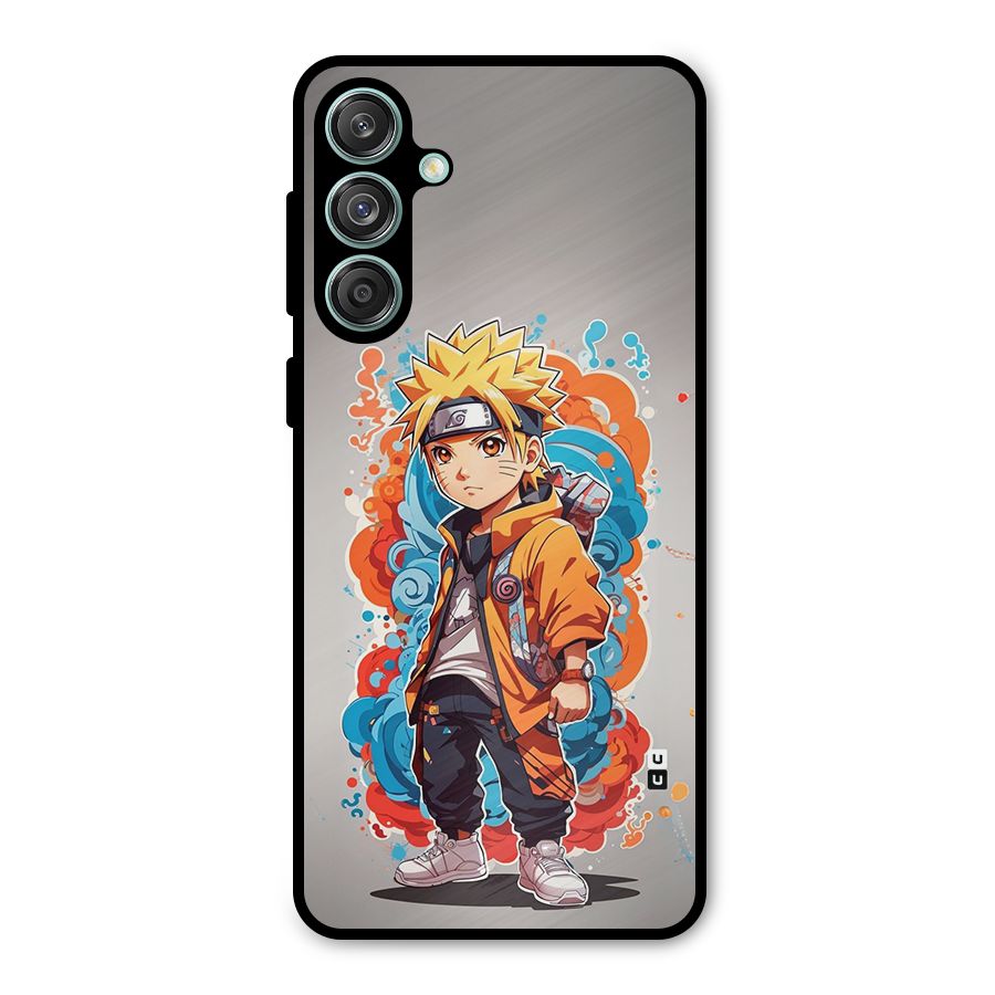 Cool Naruto Uzumaki Metal Back Case for Galaxy M55 5G