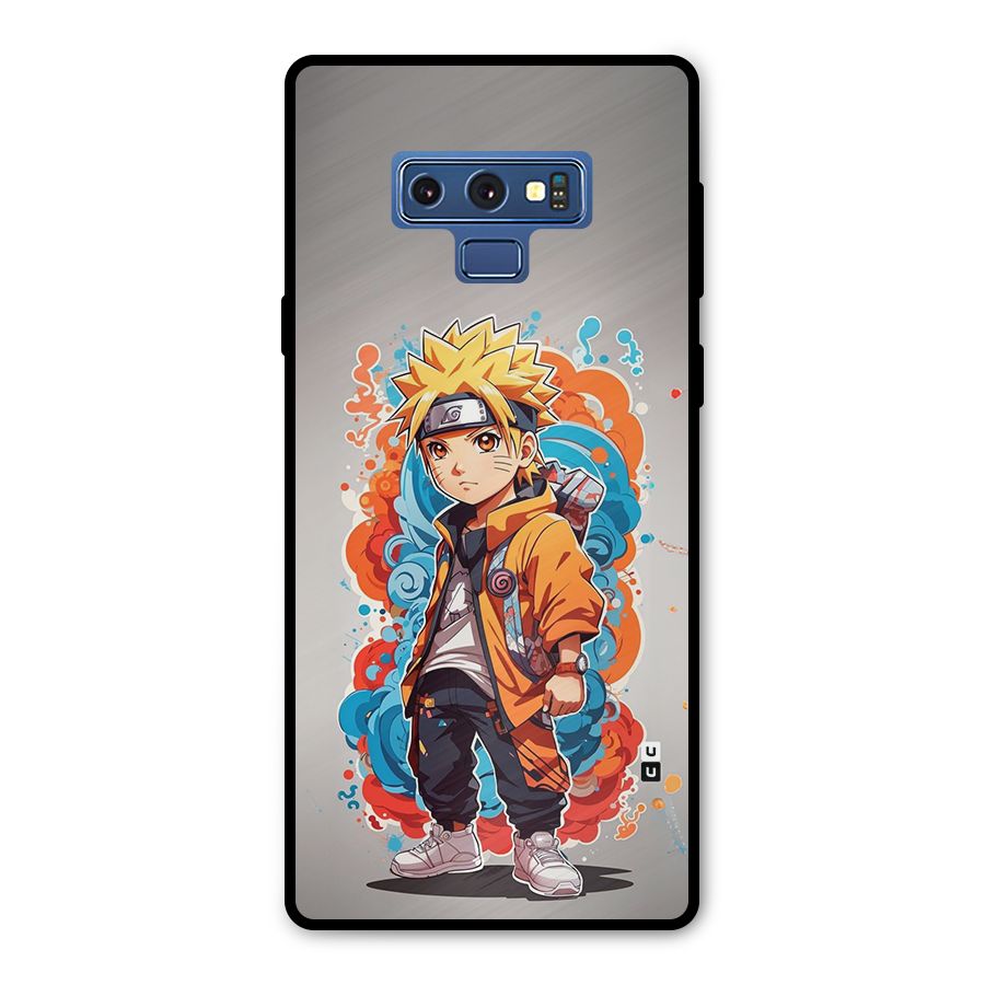 Cool Naruto Uzumaki Metal Back Case for Galaxy Note 9