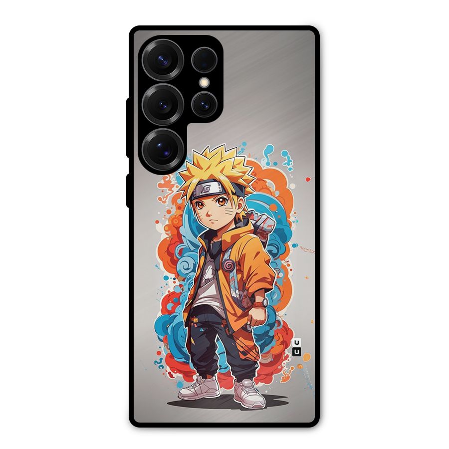 Cool Naruto Uzumaki Metal Back Case for Galaxy S25 Ultra