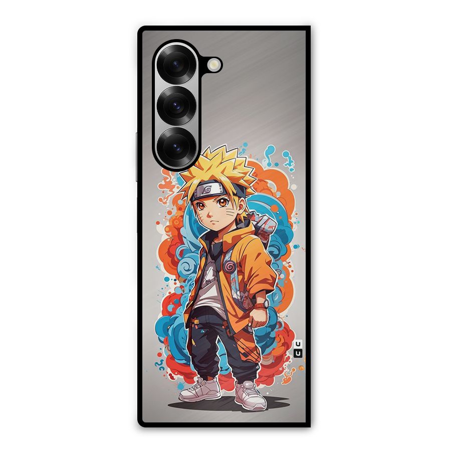 Cool Naruto Uzumaki Metal Back Case for Galaxy Z Fold6