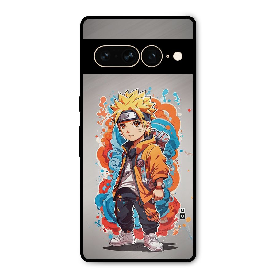 Cool Naruto Uzumaki Metal Back Case for Google Pixel 7 Pro
