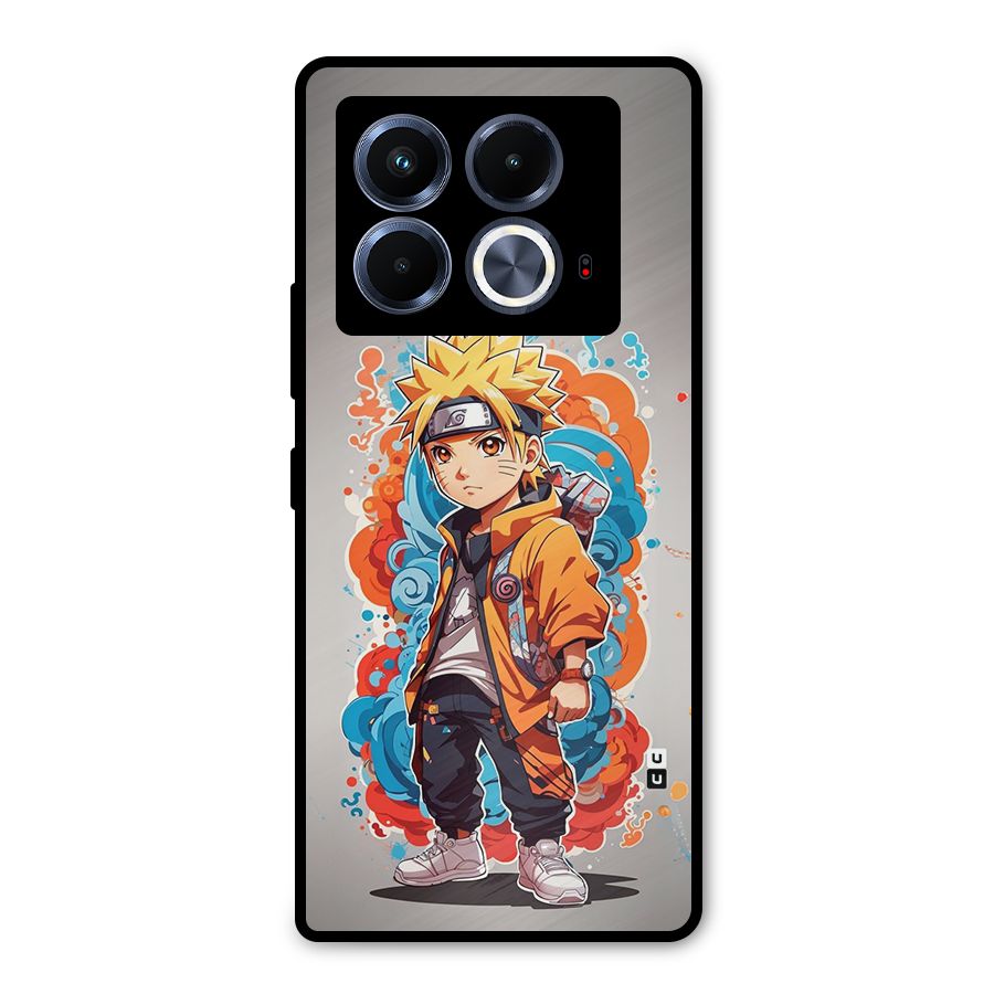 Cool Naruto Uzumaki Metal Back Case for Infinix Note 40 5G