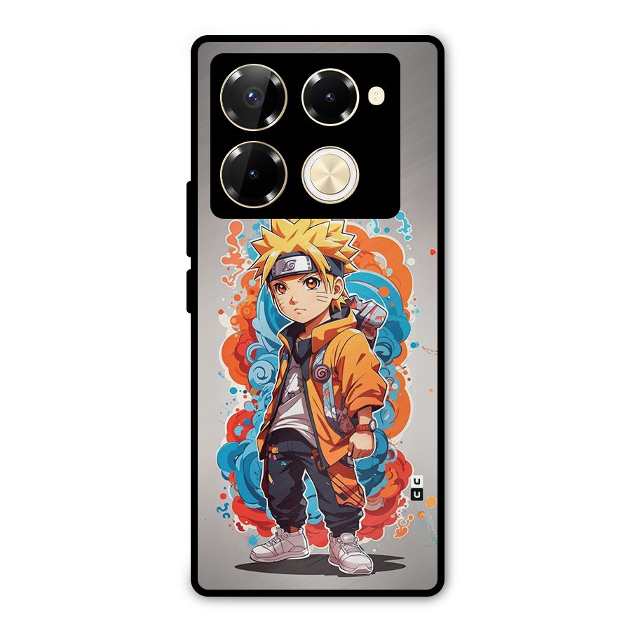 Cool Naruto Uzumaki Metal Back Case for Infinix Note 40 Pro Plus