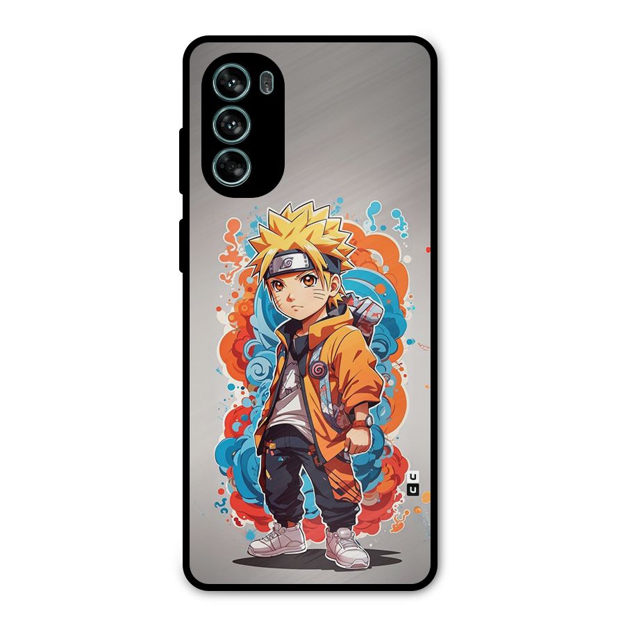 Cool Naruto Uzumaki Metal Back Case for Moto G62