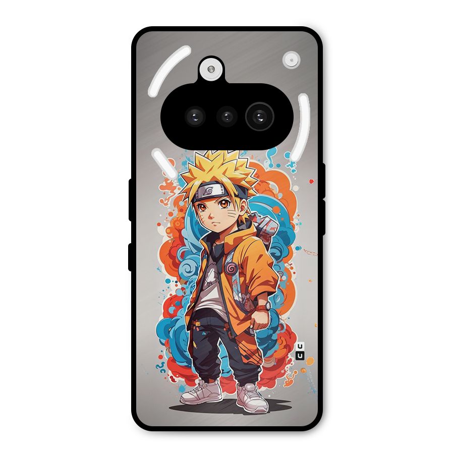 Cool Naruto Uzumaki Metal Back Case for Nothing Phone 3a