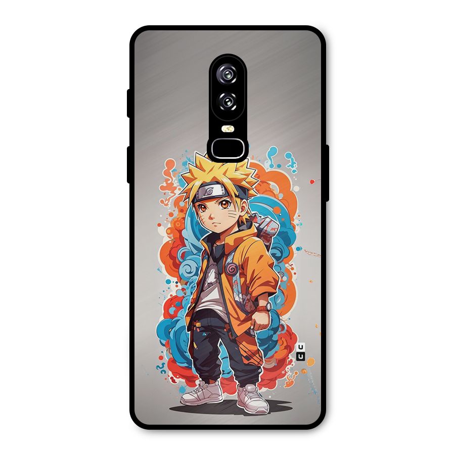 Cool Naruto Uzumaki Metal Back Case for OnePlus 6