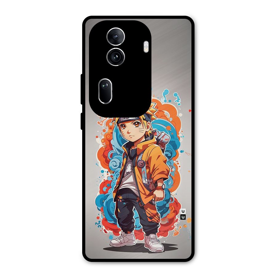 Cool Naruto Uzumaki Metal Back Case for Oppo Reno11 Pro 5G