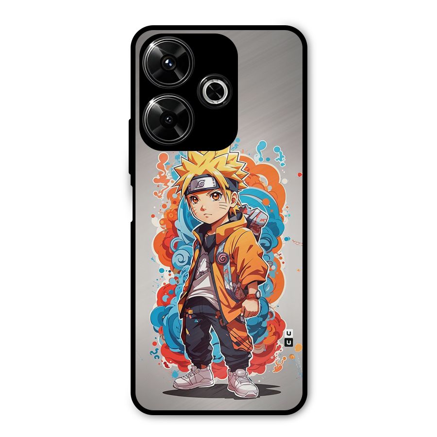 Cool Naruto Uzumaki Metal Back Case for Poco M6 Plus