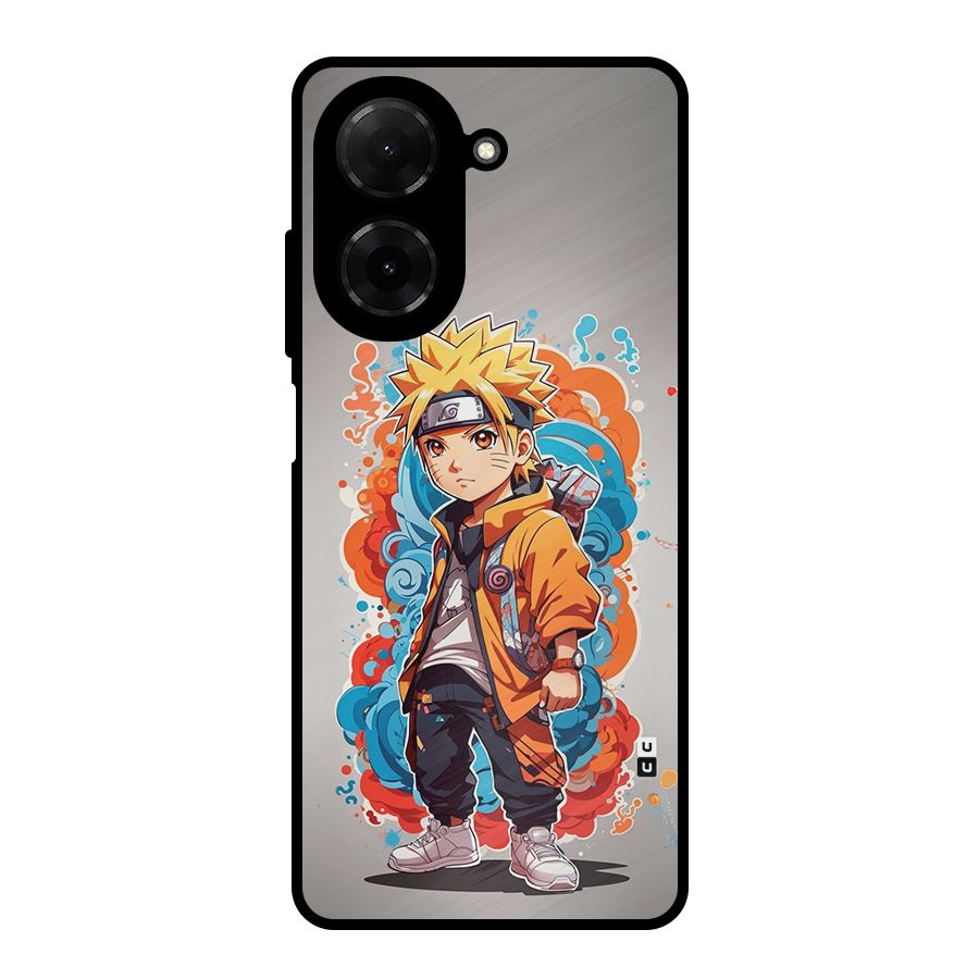 Cool Naruto Uzumaki Metal Back Case for Redmi A5 4G