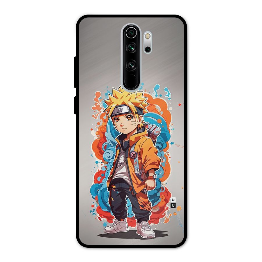 Cool Naruto Uzumaki Metal Back Case for Redmi Note 8 Pro