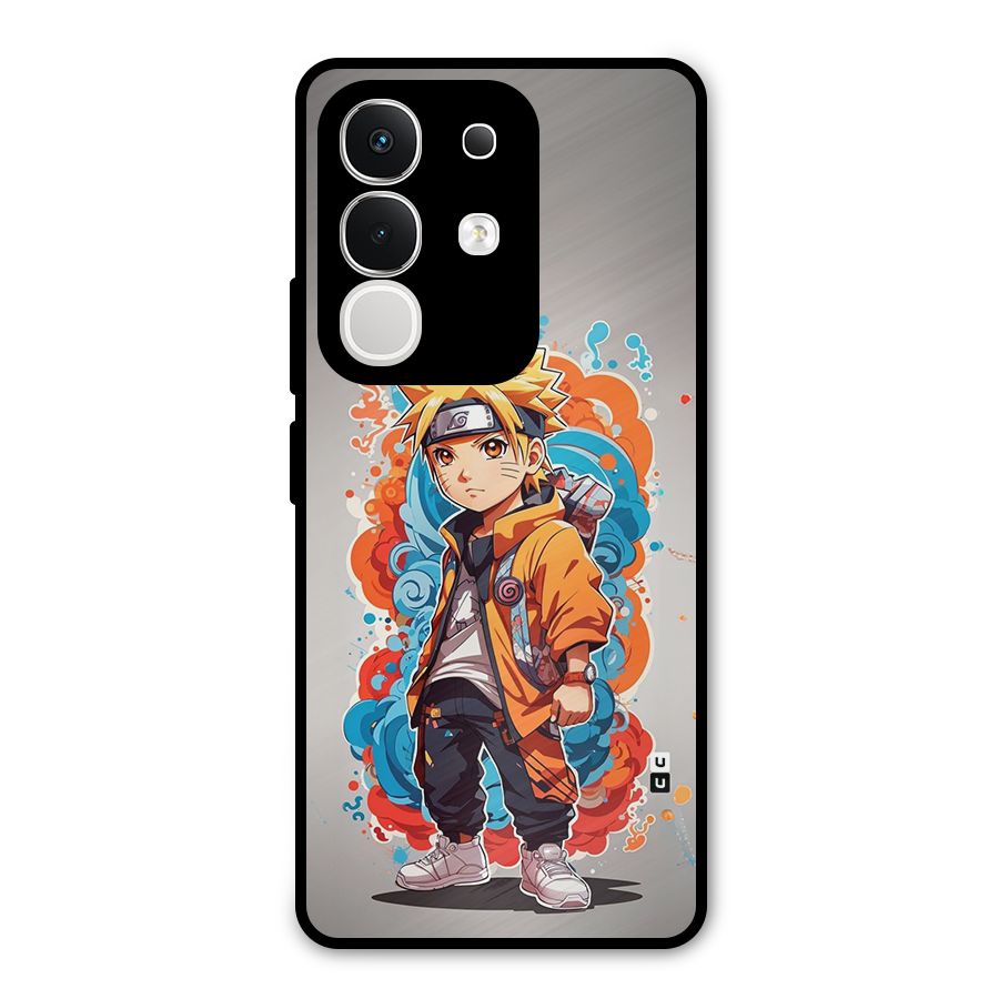 Cool Naruto Uzumaki Metal Back Case for Vivo T4x