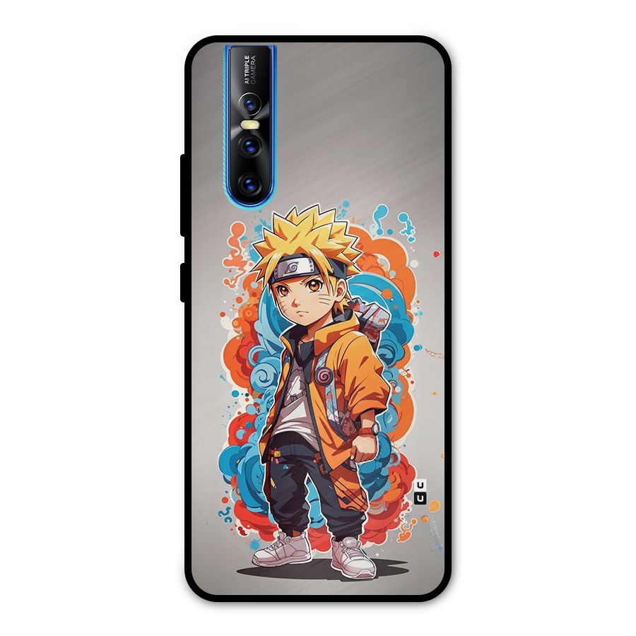 Cool Naruto Uzumaki Metal Back Case for Vivo V15 Pro