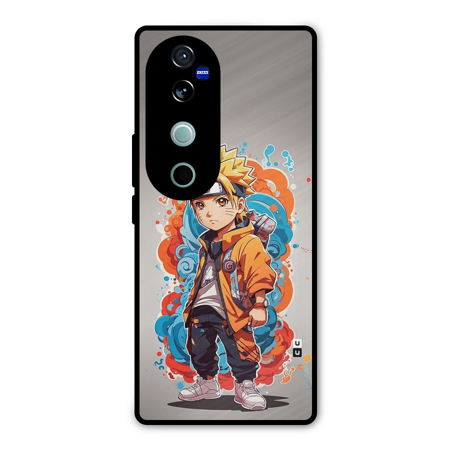 Cool Naruto Uzumaki Metal Back Case for Vivo V40