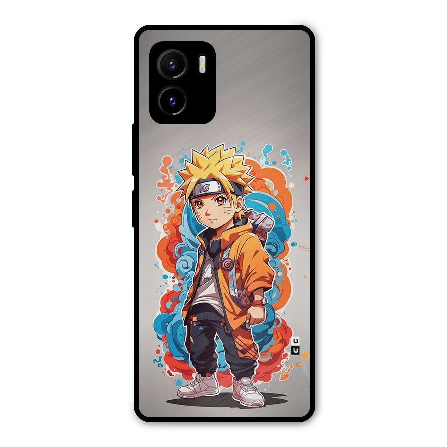 Cool Naruto Uzumaki Metal Back Case for Vivo Y15s