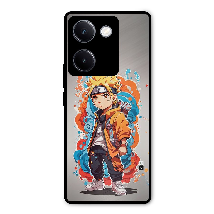 Cool Naruto Uzumaki Metal Back Case for Vivo Y300 Plus