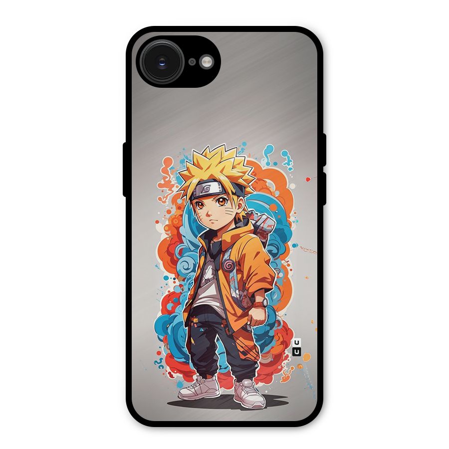 Cool Naruto Uzumaki Metal Back Case for iPhone 16e