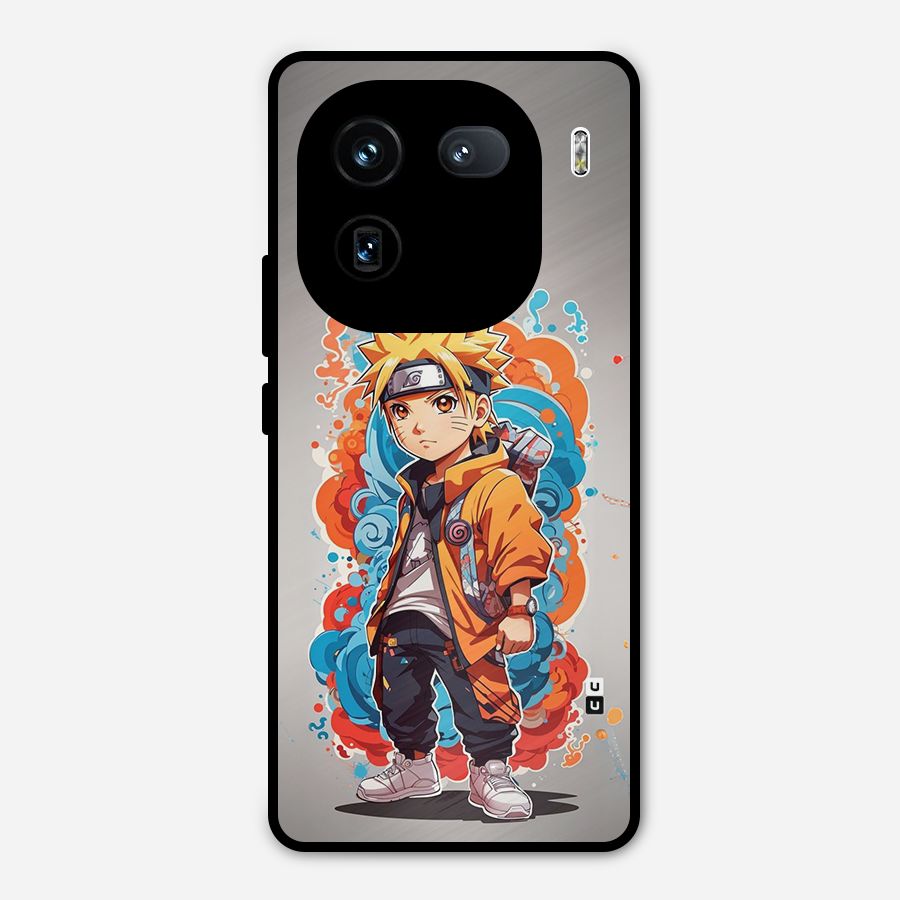 Cool Naruto Uzumaki Metal Back Case for iQOO 12