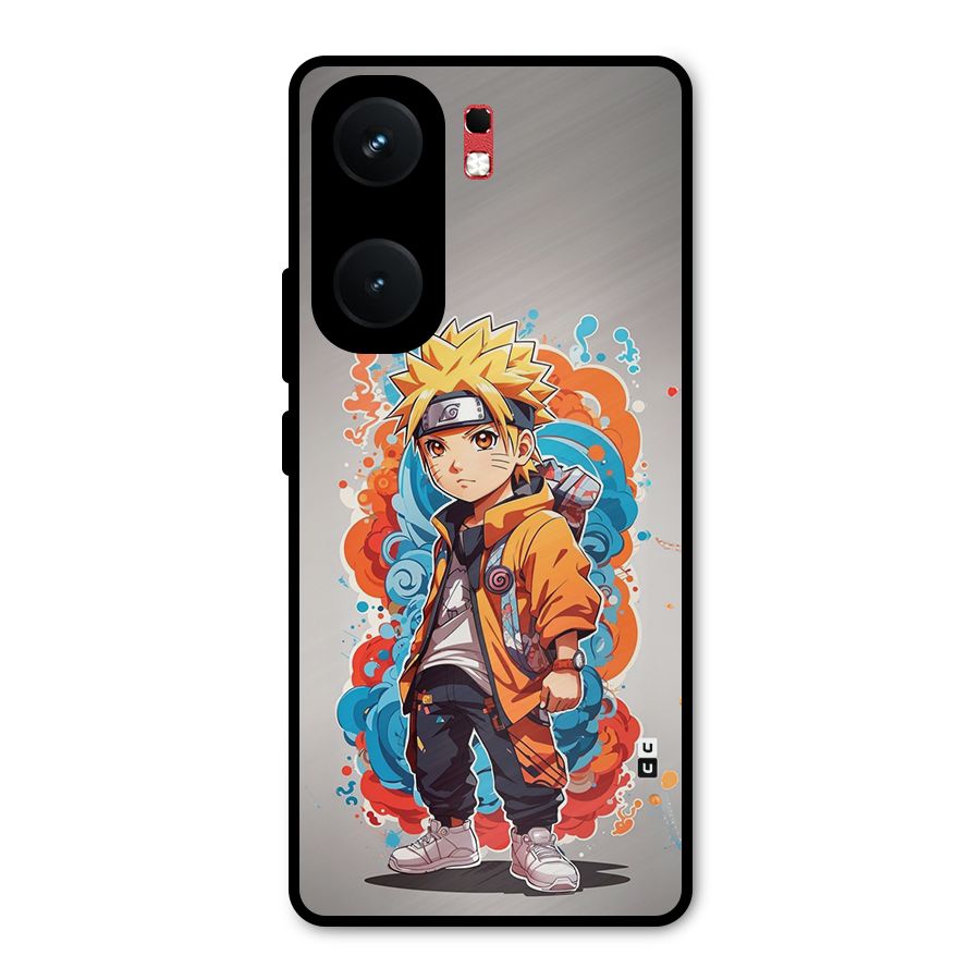 Cool Naruto Uzumaki Metal Back Case for iQOO Neo 9 Pro