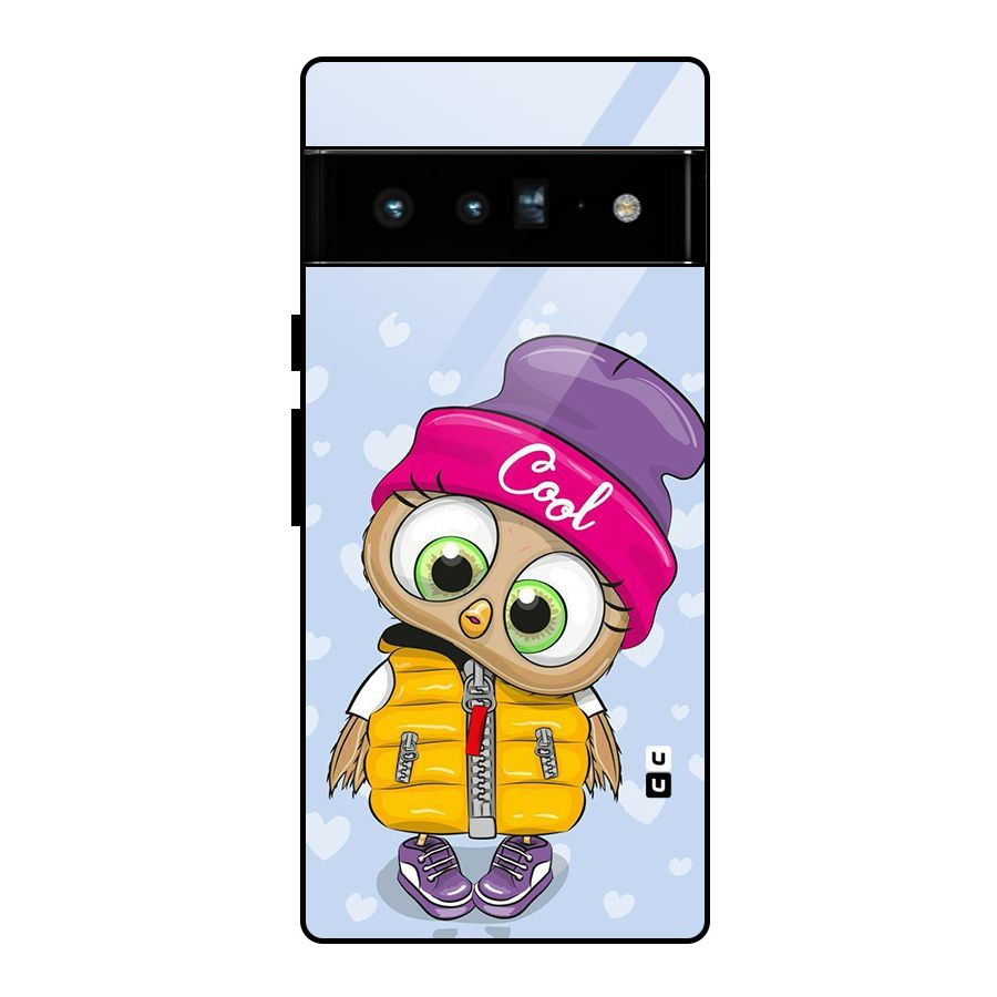 Cool Owl Glass Back Case for Google Pixel 6 Pro