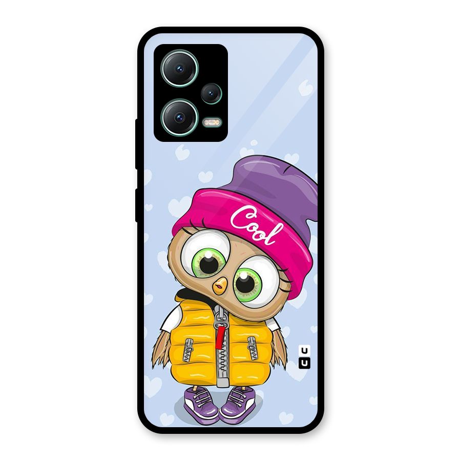 Cool Owl Glass Back Case for Poco X5