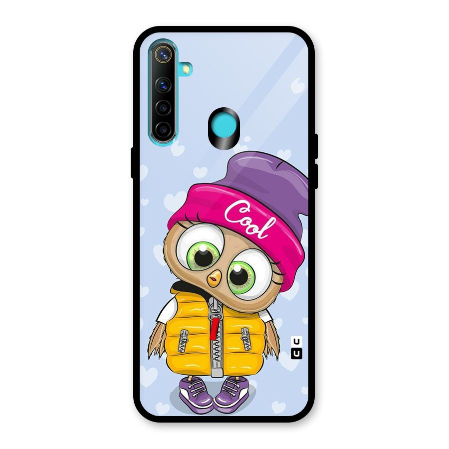 Cool Owl Glass Back Case for Realme 5