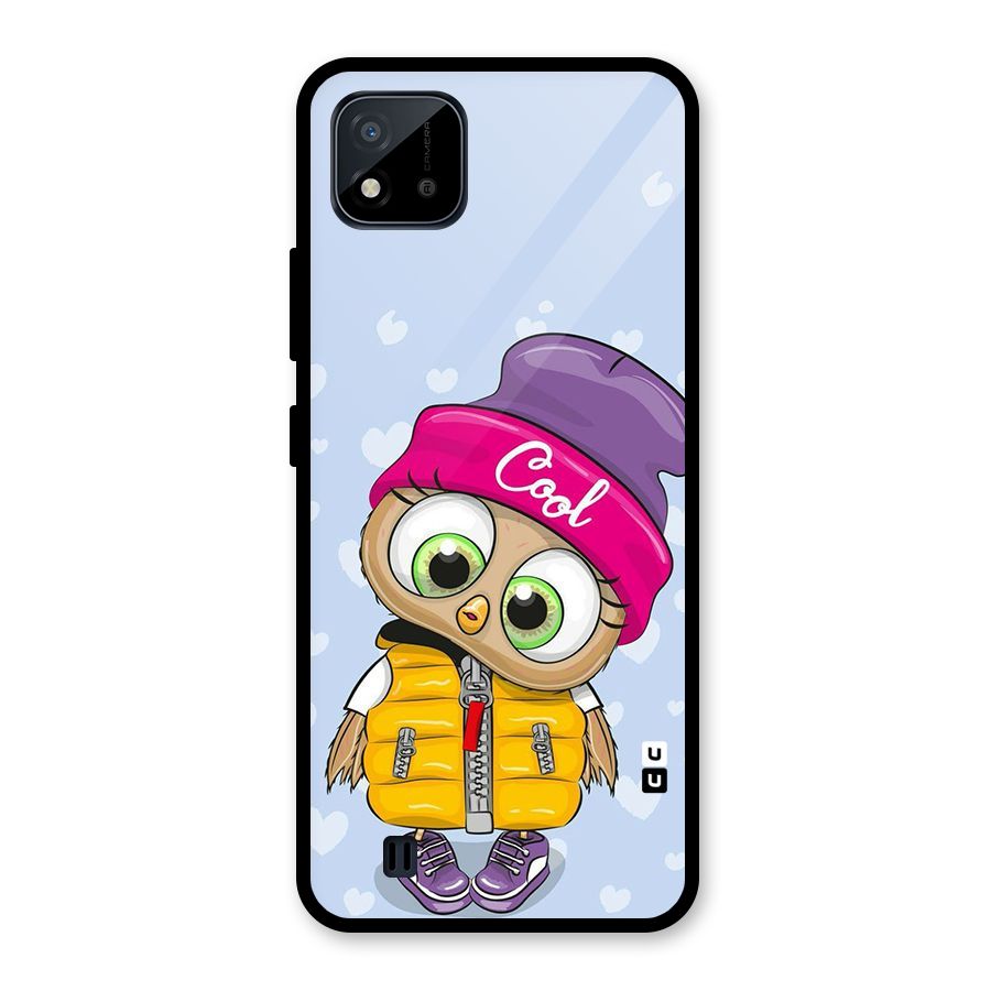 Cool Owl Glass Back Case for Realme C11 2021