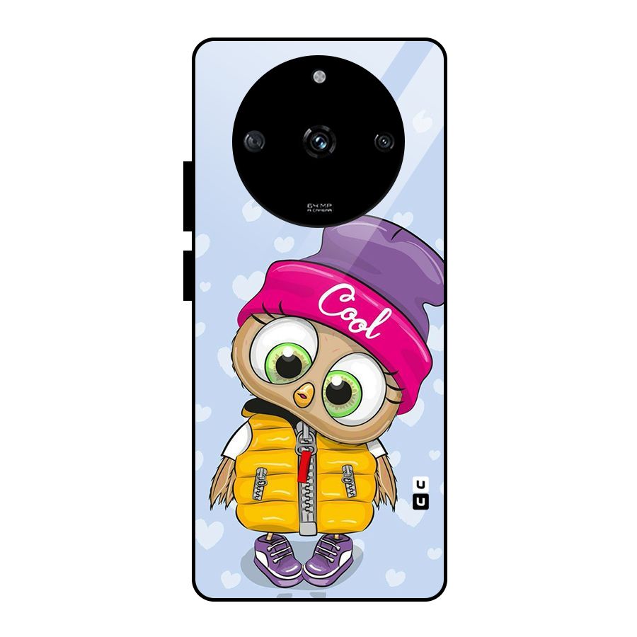 Cool Owl Glass Back Case for Realme Narzo 60 5G
