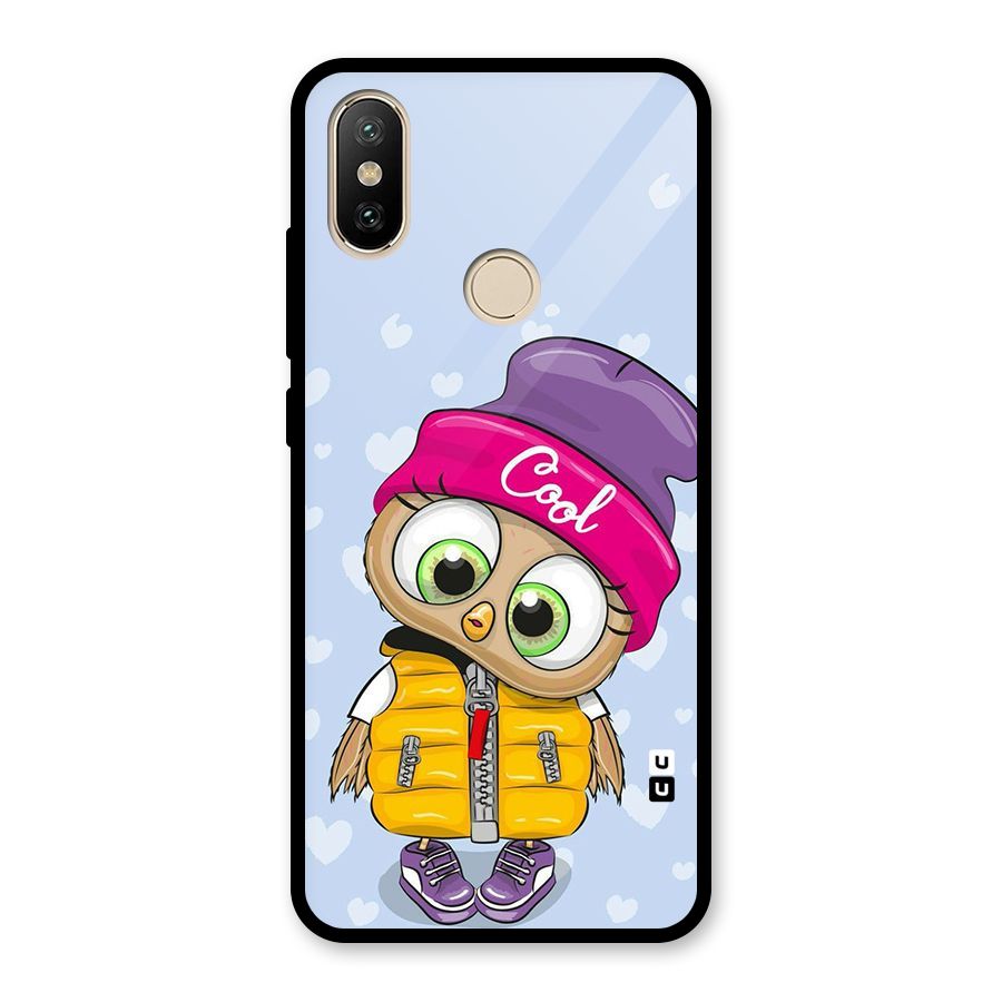 Cool Owl Glass Back Case for Redmi A2